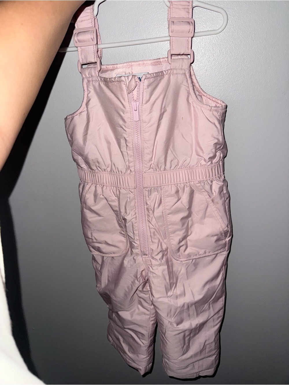 Old Navy Light Pink Kids Snow Bib Overalls
